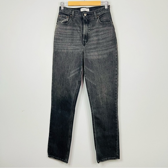 Abercrombie & Fitch 90s straight ultra high rise Women's Straight Leg Jeans 27 - Picture 2 of 7